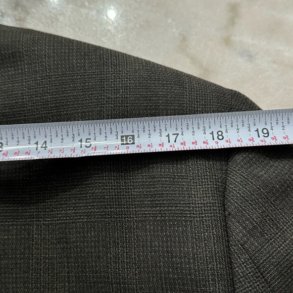 Hardy Amies Blazer Mens 42R Herringbone Wool Gray Two Button Sport Coat Classic - Picture 5 of 12